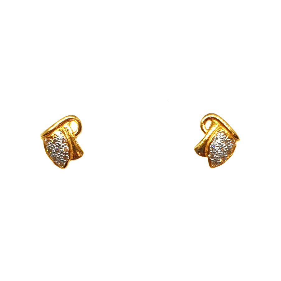 22K Gold Modern Earrings MGA - BTG0376