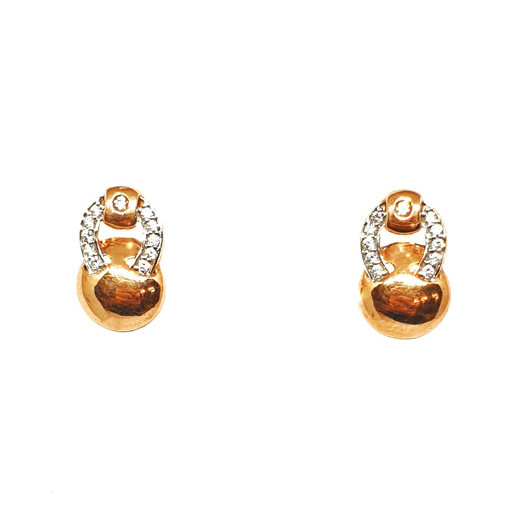 18K Rose Gold Modern Earrings MGA - BTG0327