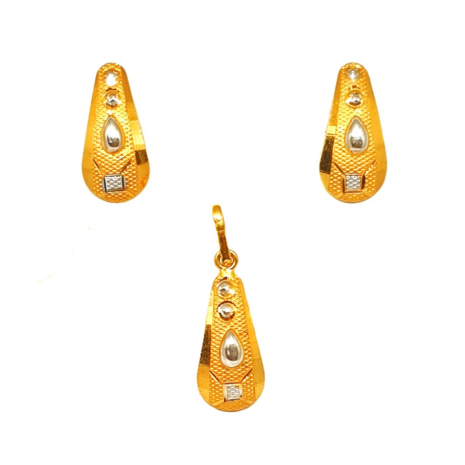 22K Gold Fancy Pendant Set MGA - PTG0116