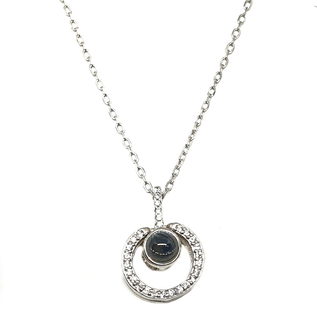 925 Sterling Silver Modern Necklace MGA - CHS1735
