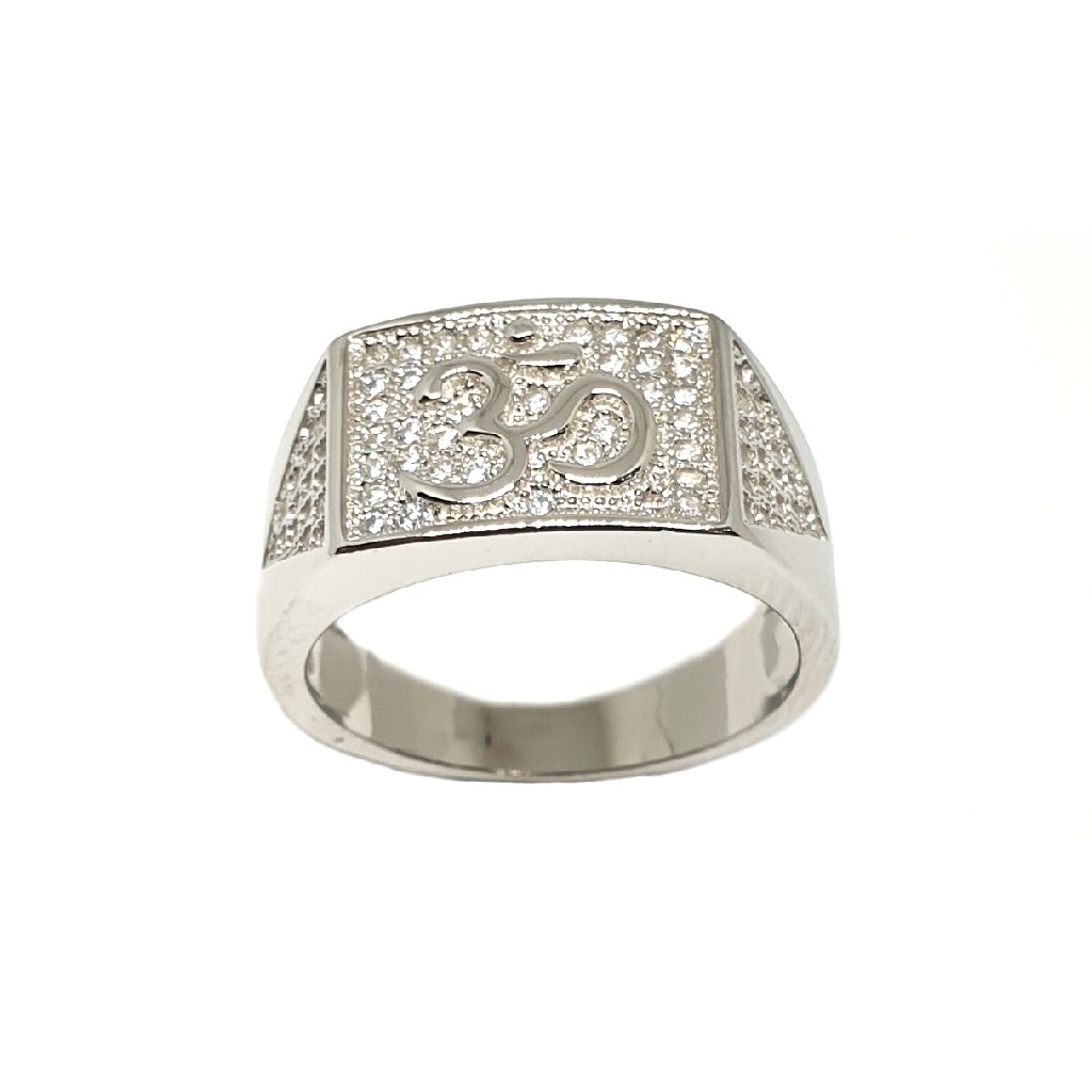 925 Sterling Silver Om Gents Ring MGA - GRS2109
