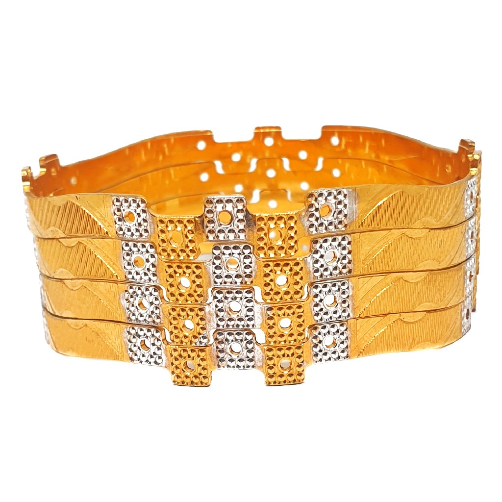 One gram gold forming designer bangles mga - bge0304