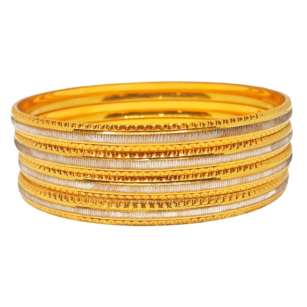 One gram gold forming fancy bangles mga - bge0213