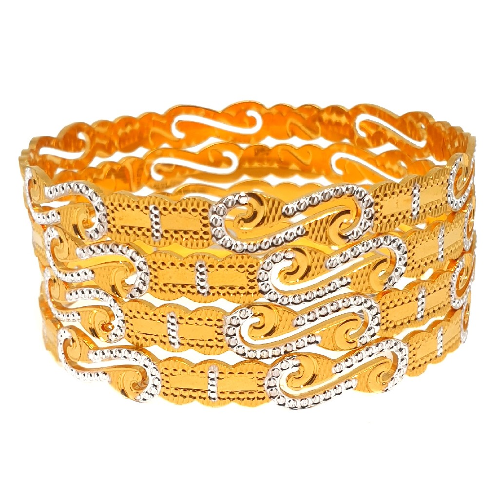 1 gram gold forming fancy bangles mga - bge0308