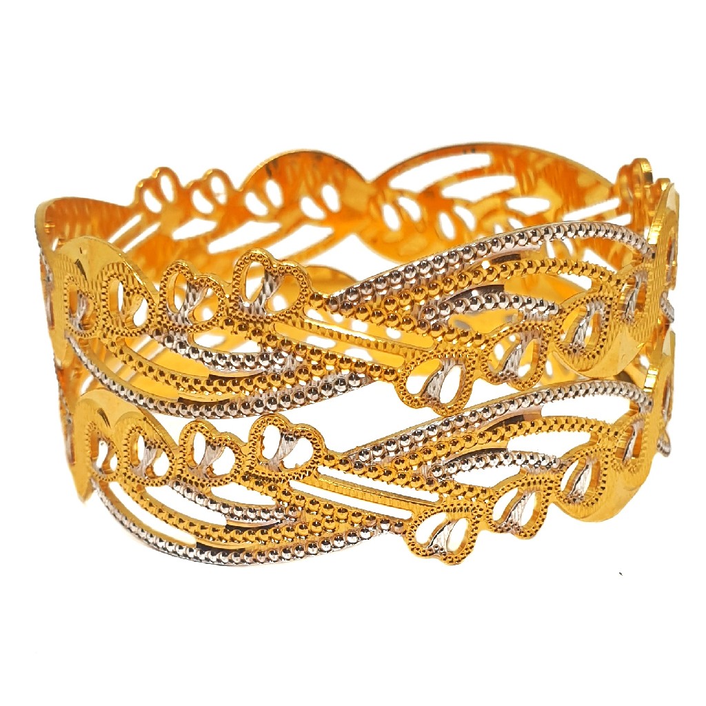 1 gram gold forming 2 piece bangles mga - bge0298