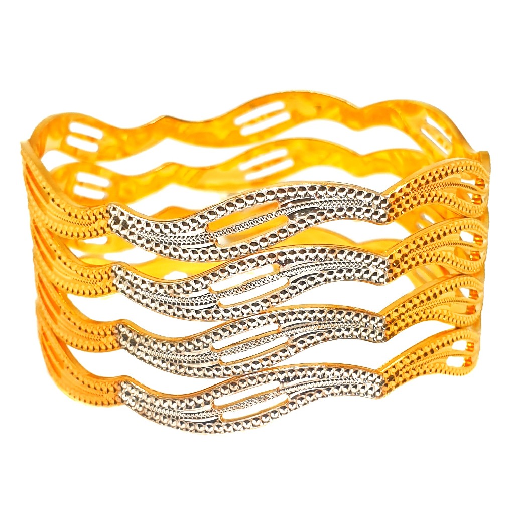 1 gram gold forming fancy bangles mga - bge0420