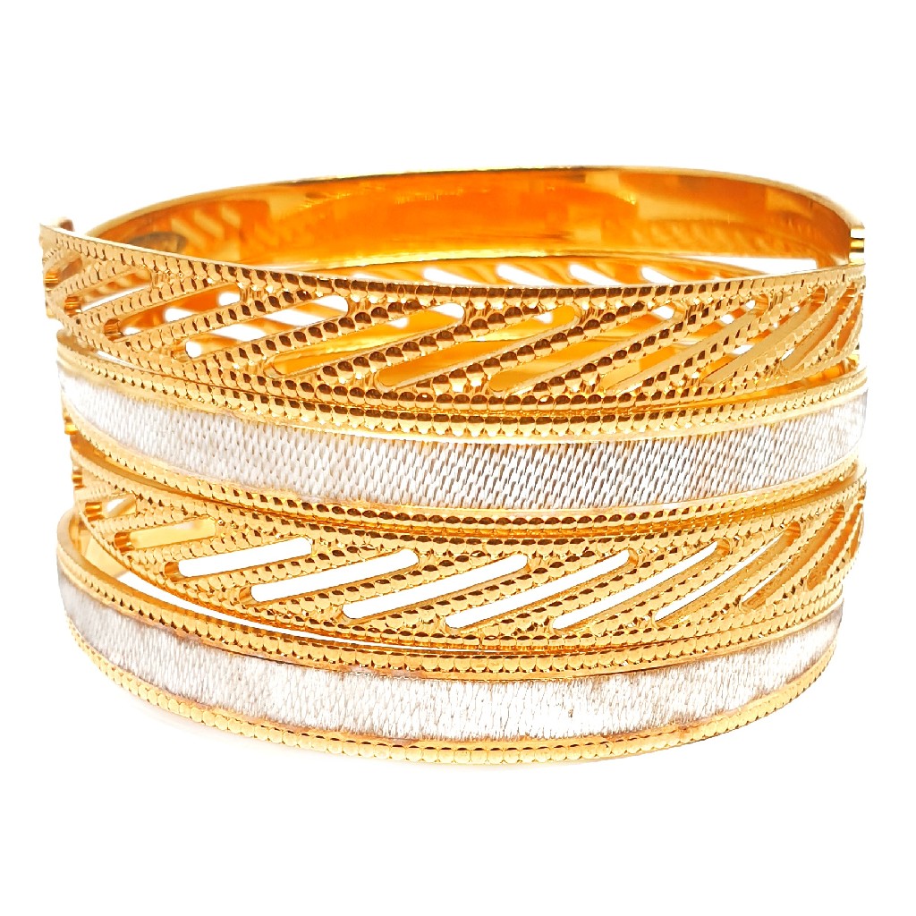 1 gram gold forming designer bangles mga - bge0431