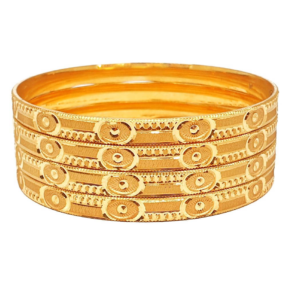 One gram gold plated plain bangles mga - bge0317