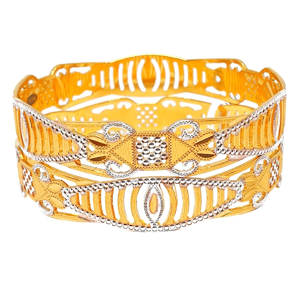 One gram gold forming modern bangles mga - bge0327