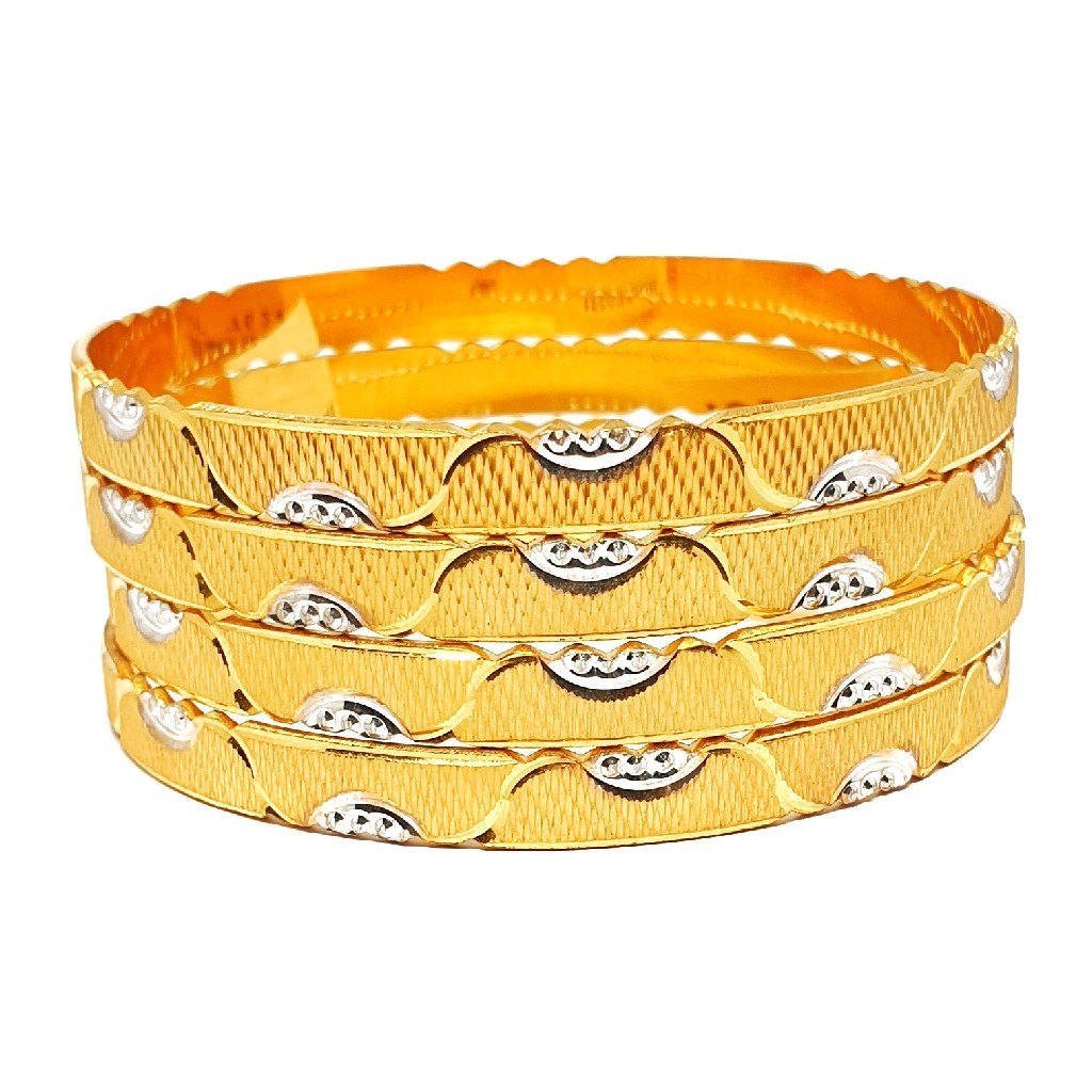 One gram gold forming leriya bangles mga - bge0271
