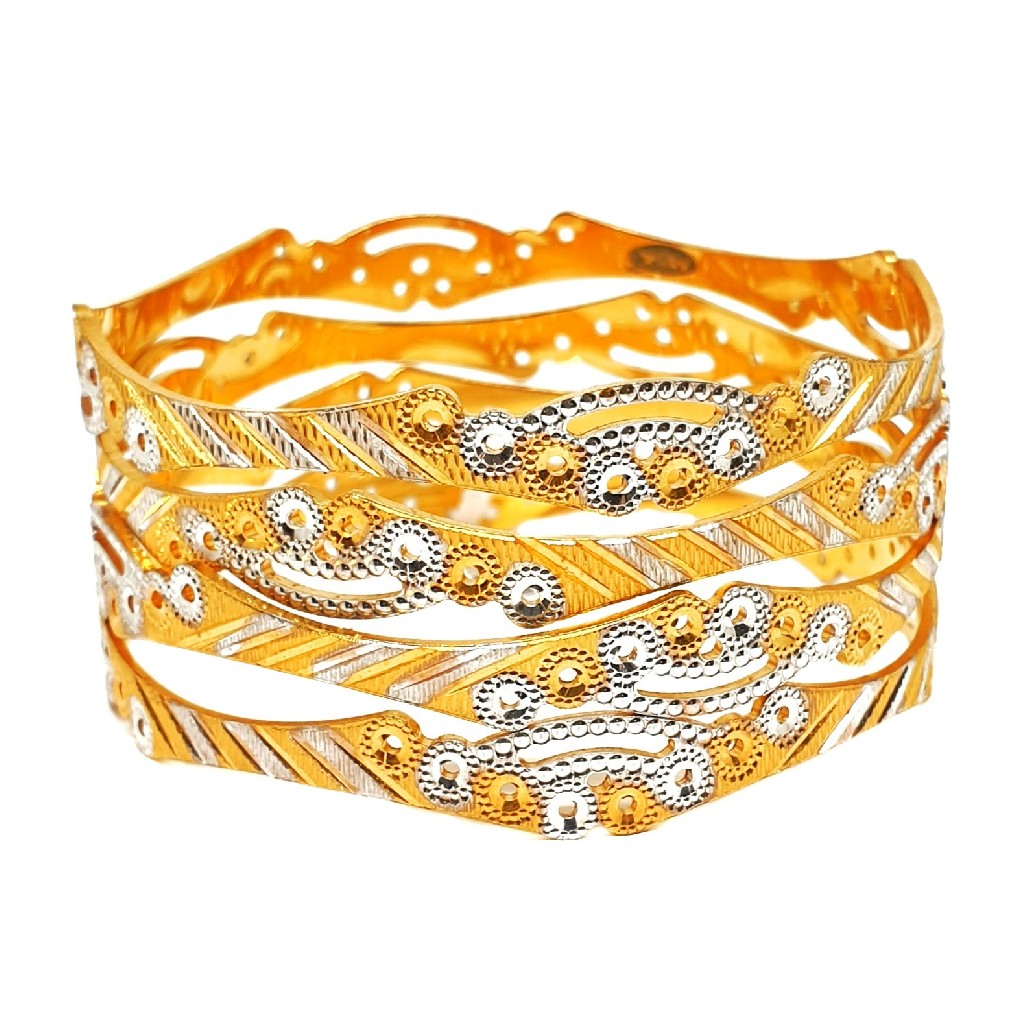 One gram gold forming cnc cut bangles mga - bge0267