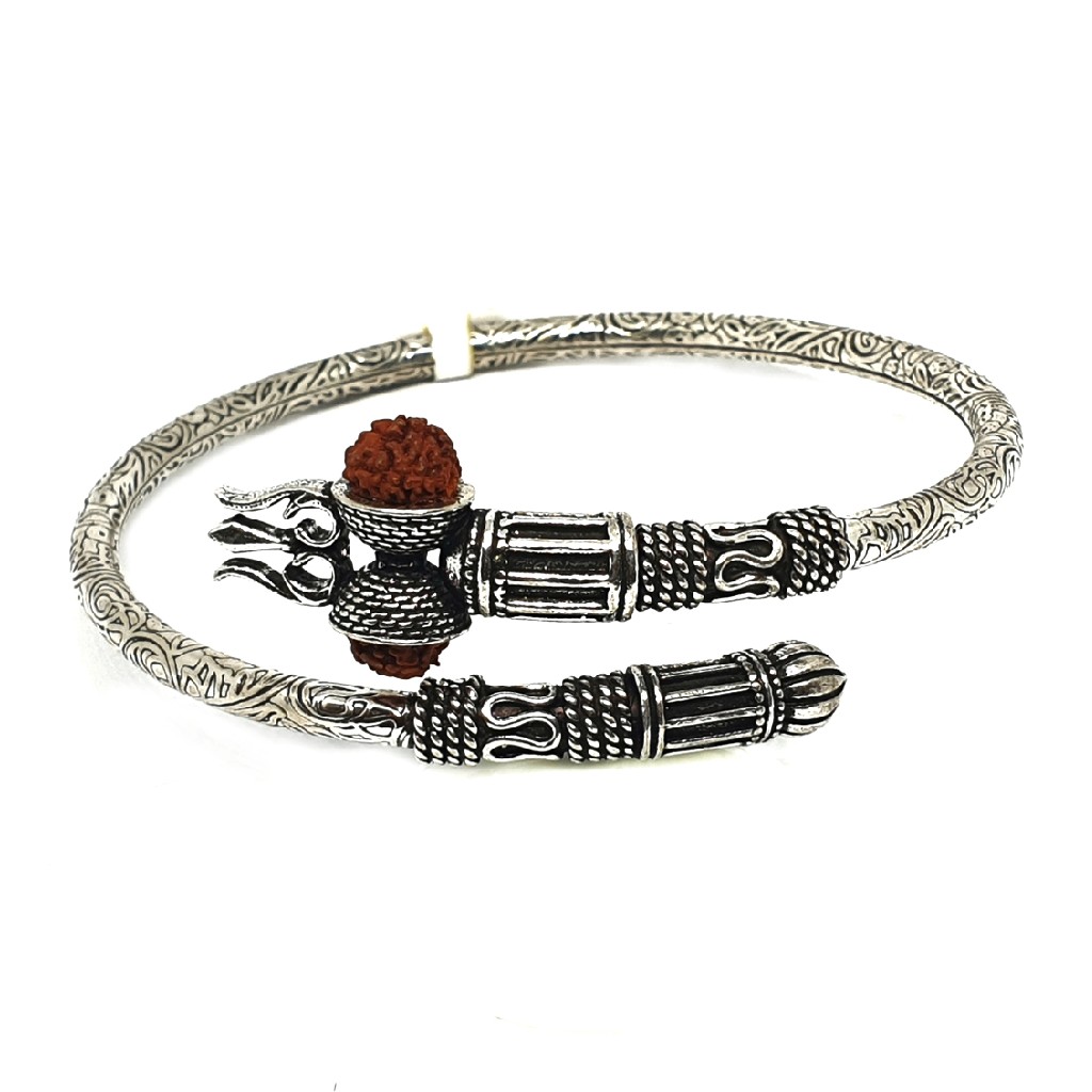925 Sterling Silver Bahubali Rudraksh Bracelet MGA - BRS0364