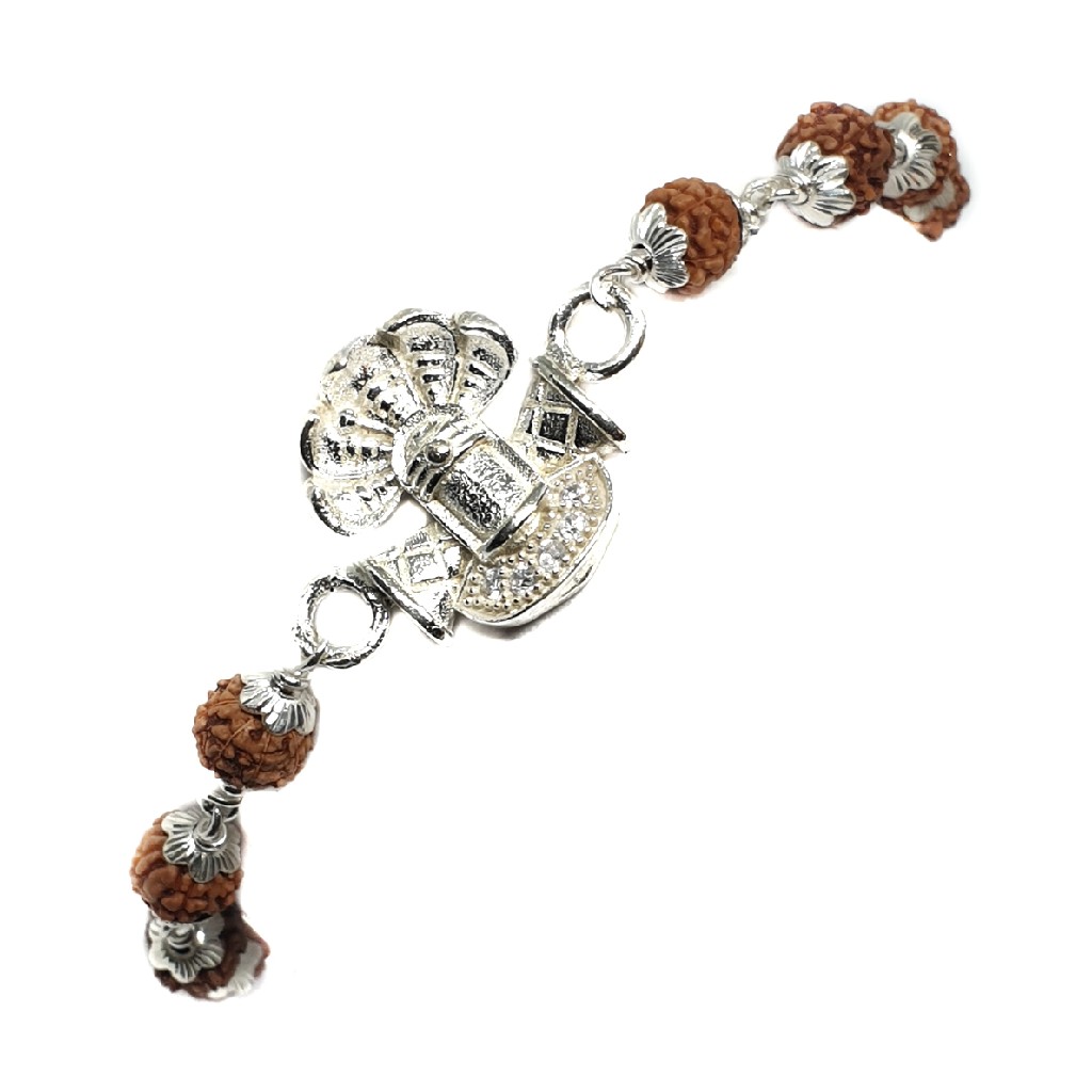 925 Sterling Silver Rudraksh Bracelet MGA - BRS0361