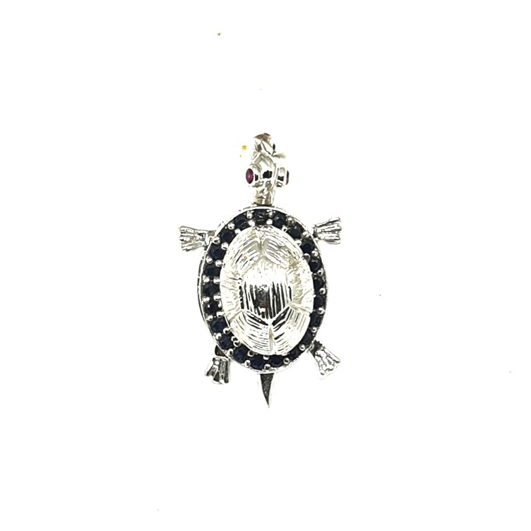 925 Sterling Silver Tortoise Pendant MGA - PDS0049