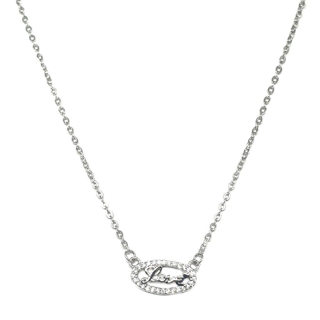 925 Sterling Silver Love Necklace MGA - NKS0011