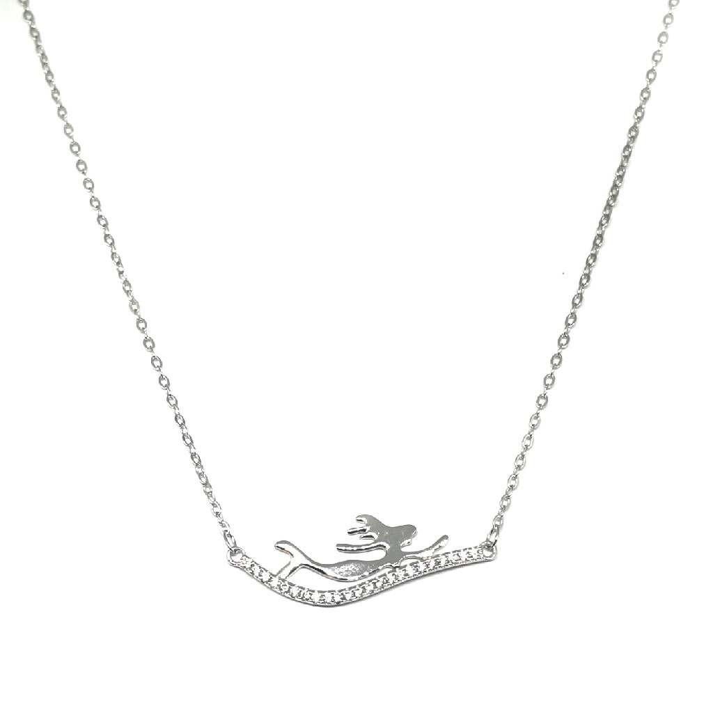 925 Sterling Silver Modern Necklace MGA - NKS0031