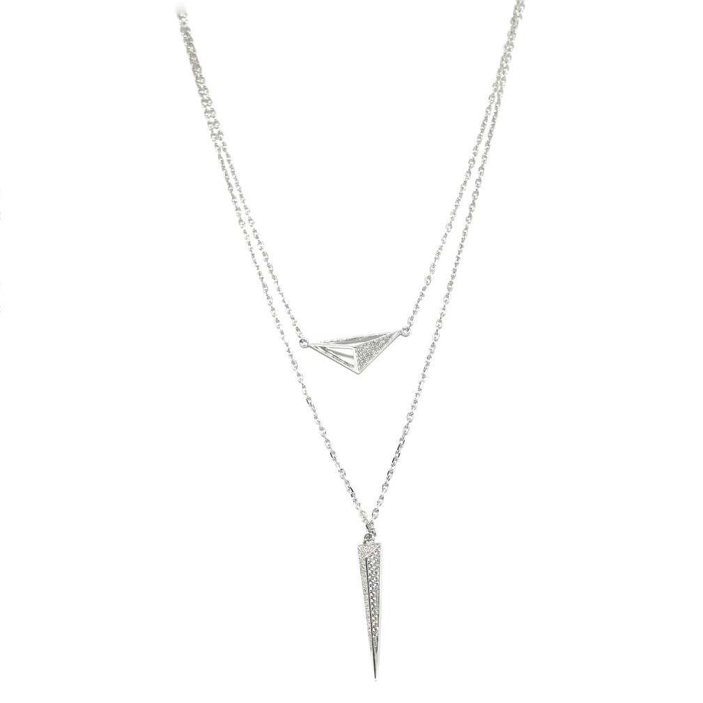 925 Sterling Silver Designer Necklace MGA - NKS0041