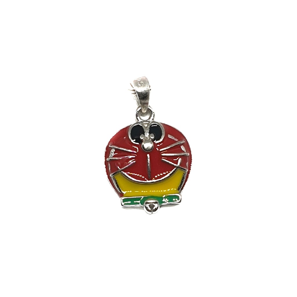 925 Sterling Silver Meenakari Doraemon Pendant MGA - PDS0013
