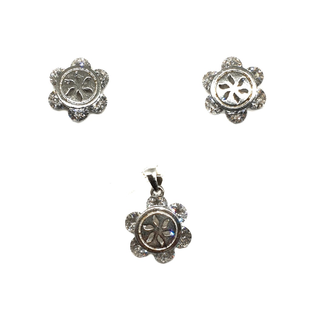 925 sterling silver movable diamond pendant set mga - pts0008