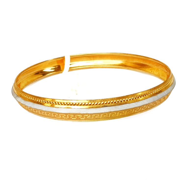 One gram gold forming punjabi kada bracelet mga - bre0003