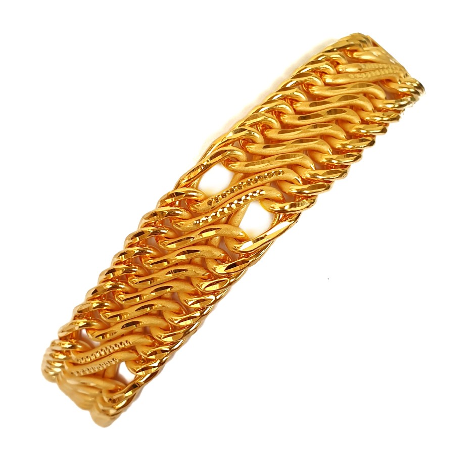 One gram gold forming italian bracelet mga - bre0012
