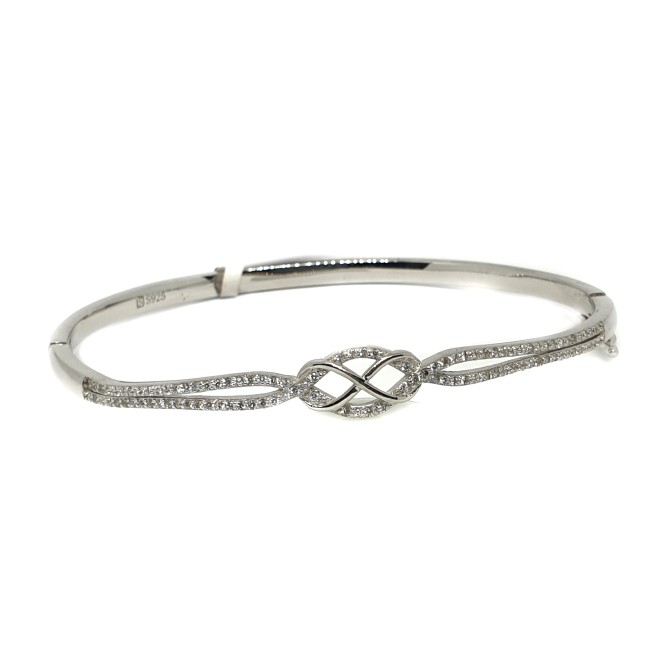 925 Sterling Silver Modern Style Bracelet MGA - BRS0255