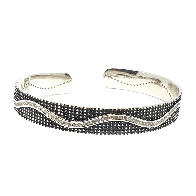 925 Sterling Silver Oxidised Bracelet MGA - KRS0024