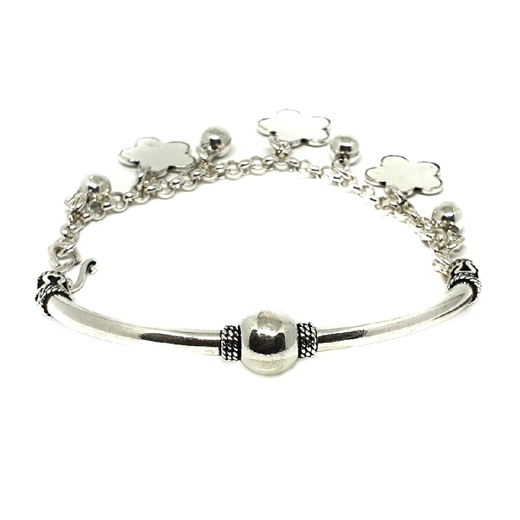 925 Sterling Silver Flower Pandadi Bracelet MGA - BRS0425