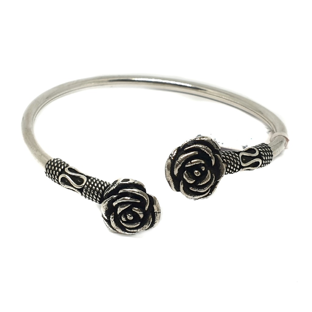 925 Sterling Silver Black Rose Bracelets MGA - KRS0004