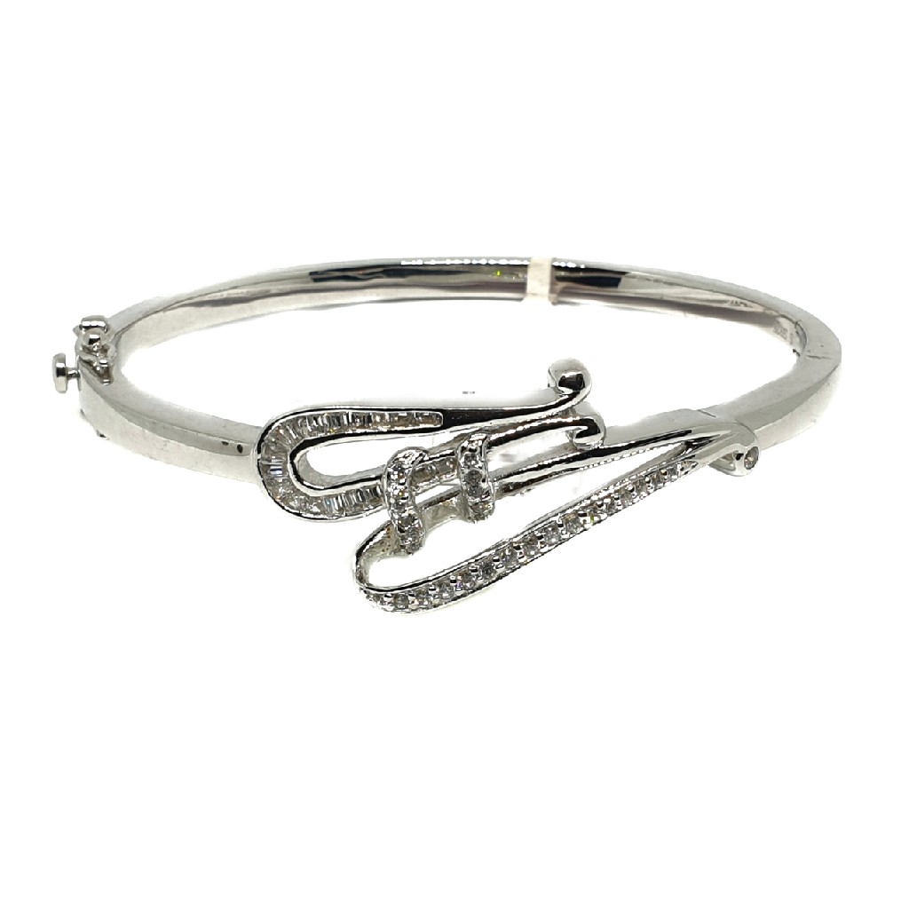 925 sterling silver modern style bracelet mga - krs0049