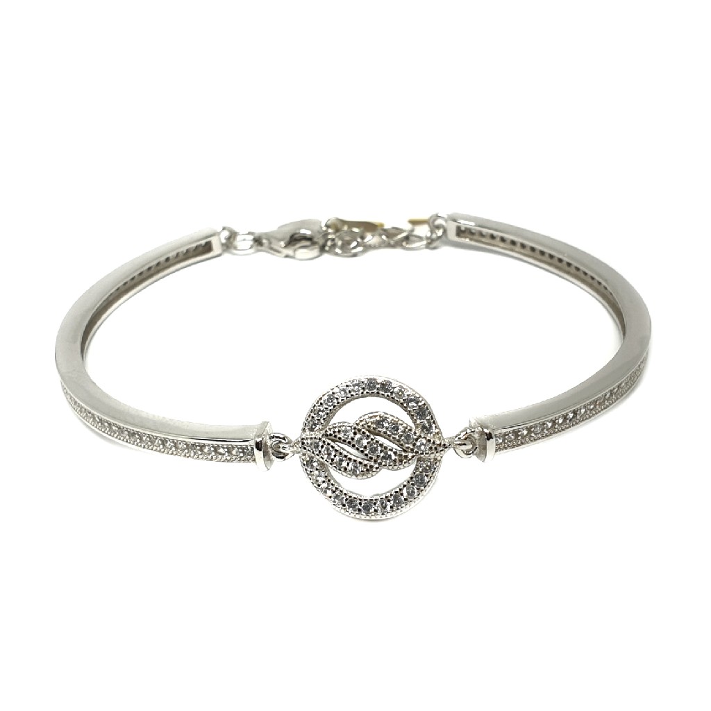925 Sterling Silver Round Shape Bracelet MGA - BRS0353