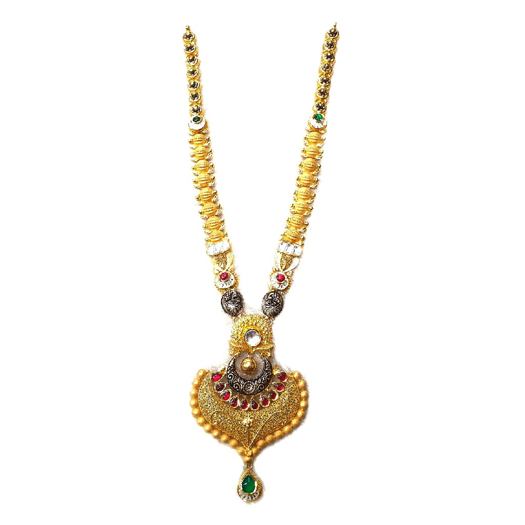 22k Gold Antique Designer Necklace MGA - GLS060