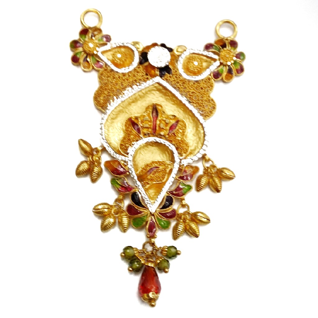 22k Gold Kalkatti Designer Mangalsutra Pendant MGA - MGP021