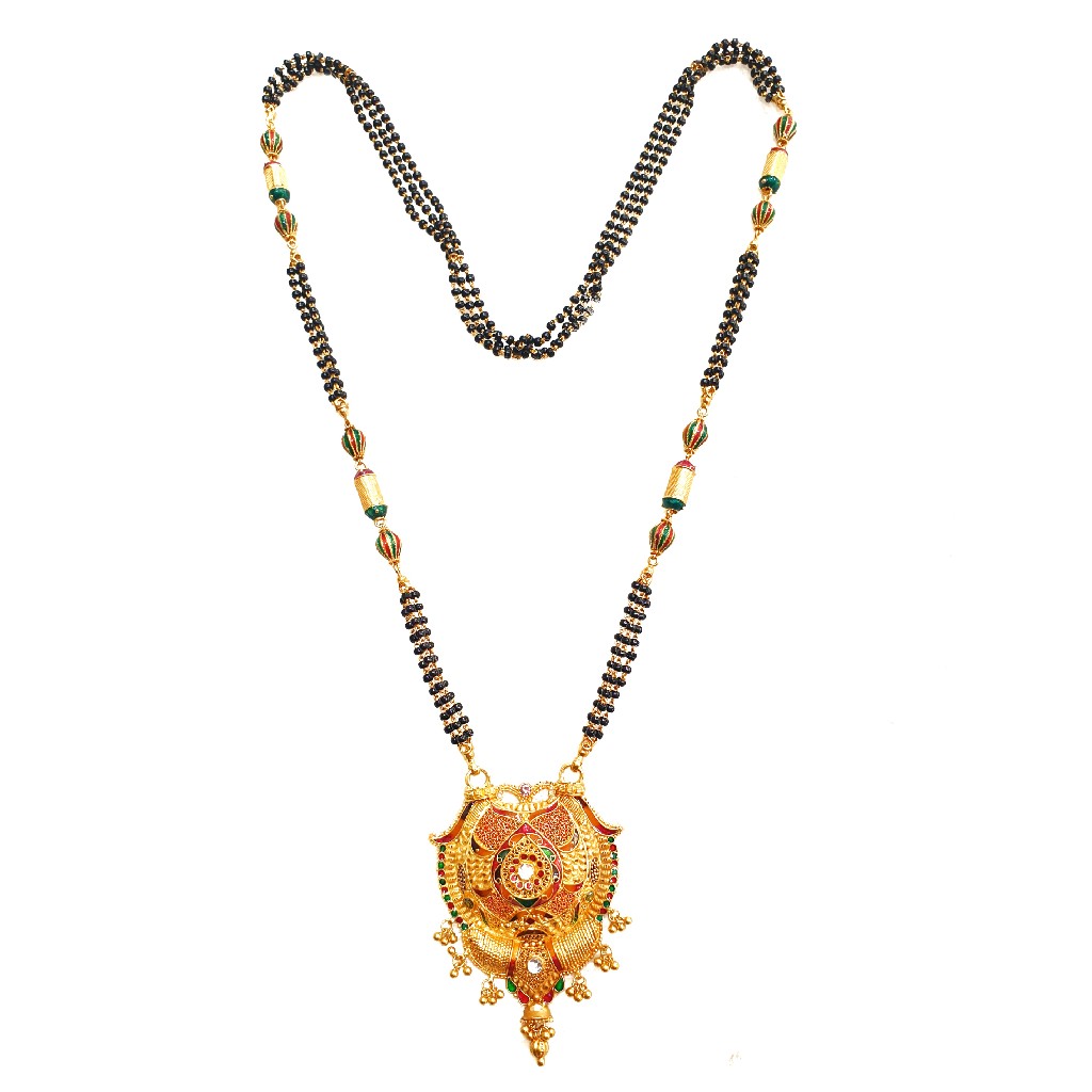 916 Gold Kalkatti Minakari  mangalsutra MGA - GM043