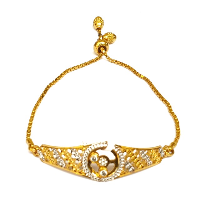 One gram gold forming cnc bracelet mga - bre0048