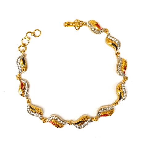 1 gram gold forming bracelet mga - bre0044