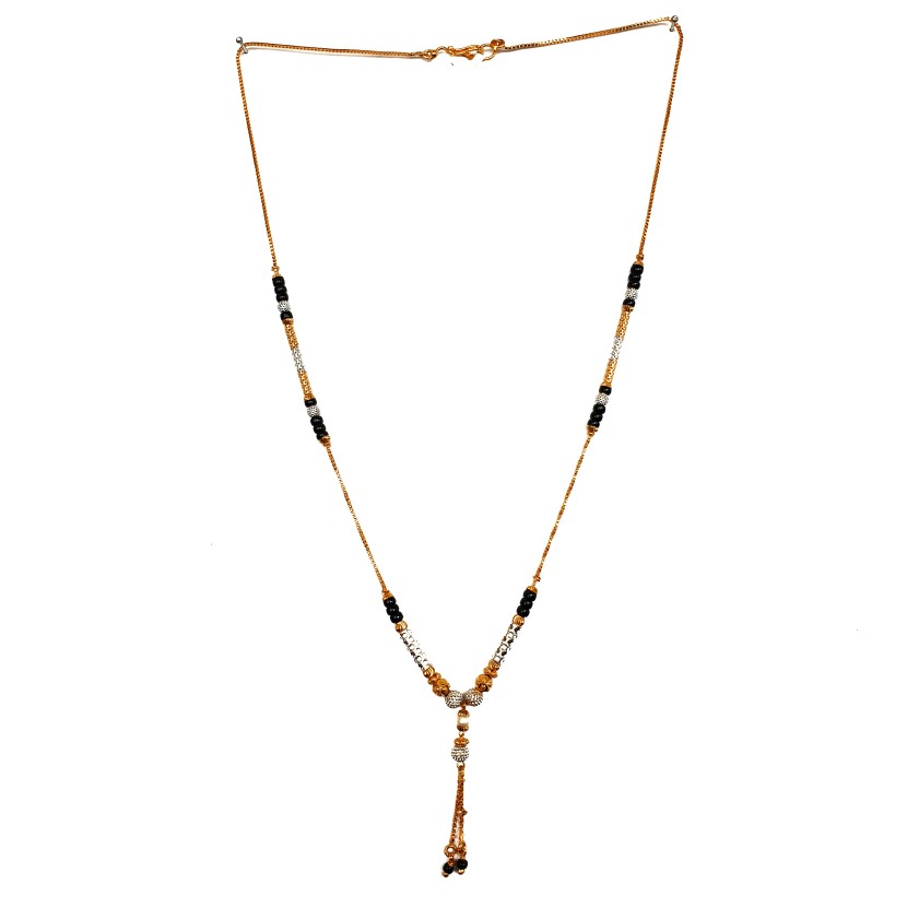 1 gram gold forming mangalsutra mga - mse0088