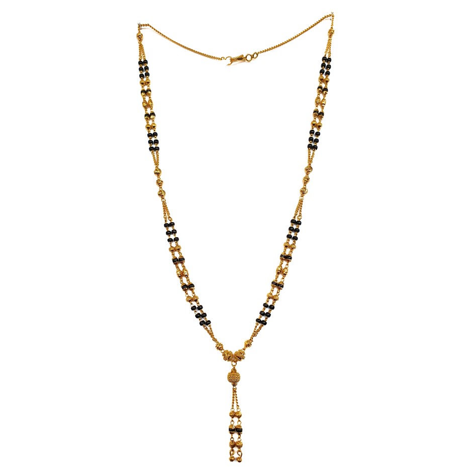 One gram gold forming fancy mangalsutra mga - mse0099