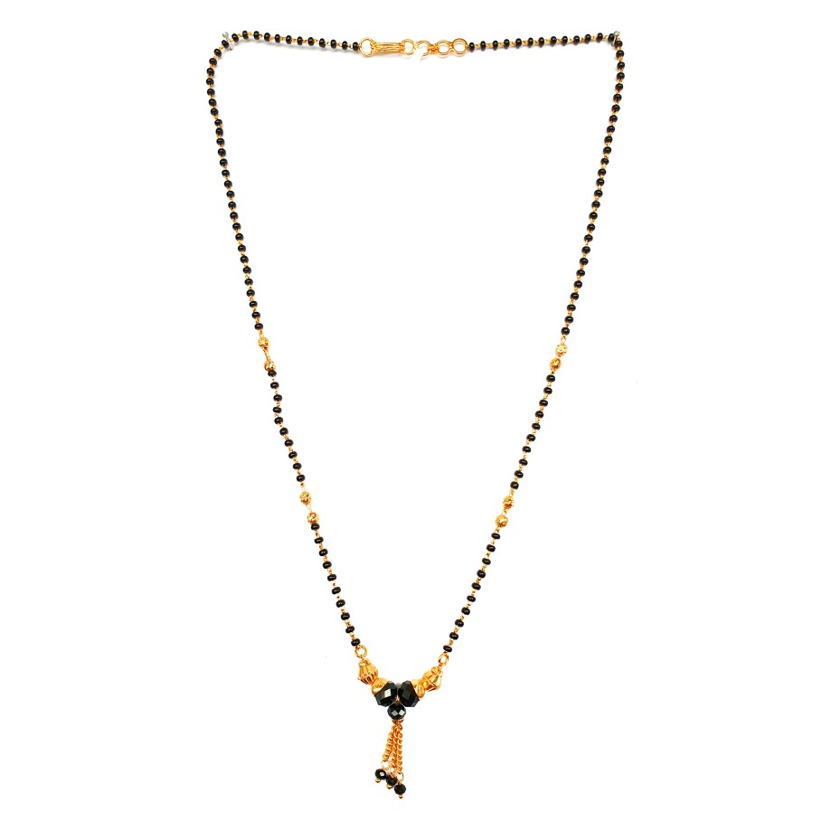 One gram gold forming fancy mangalsutra mga - mse0055