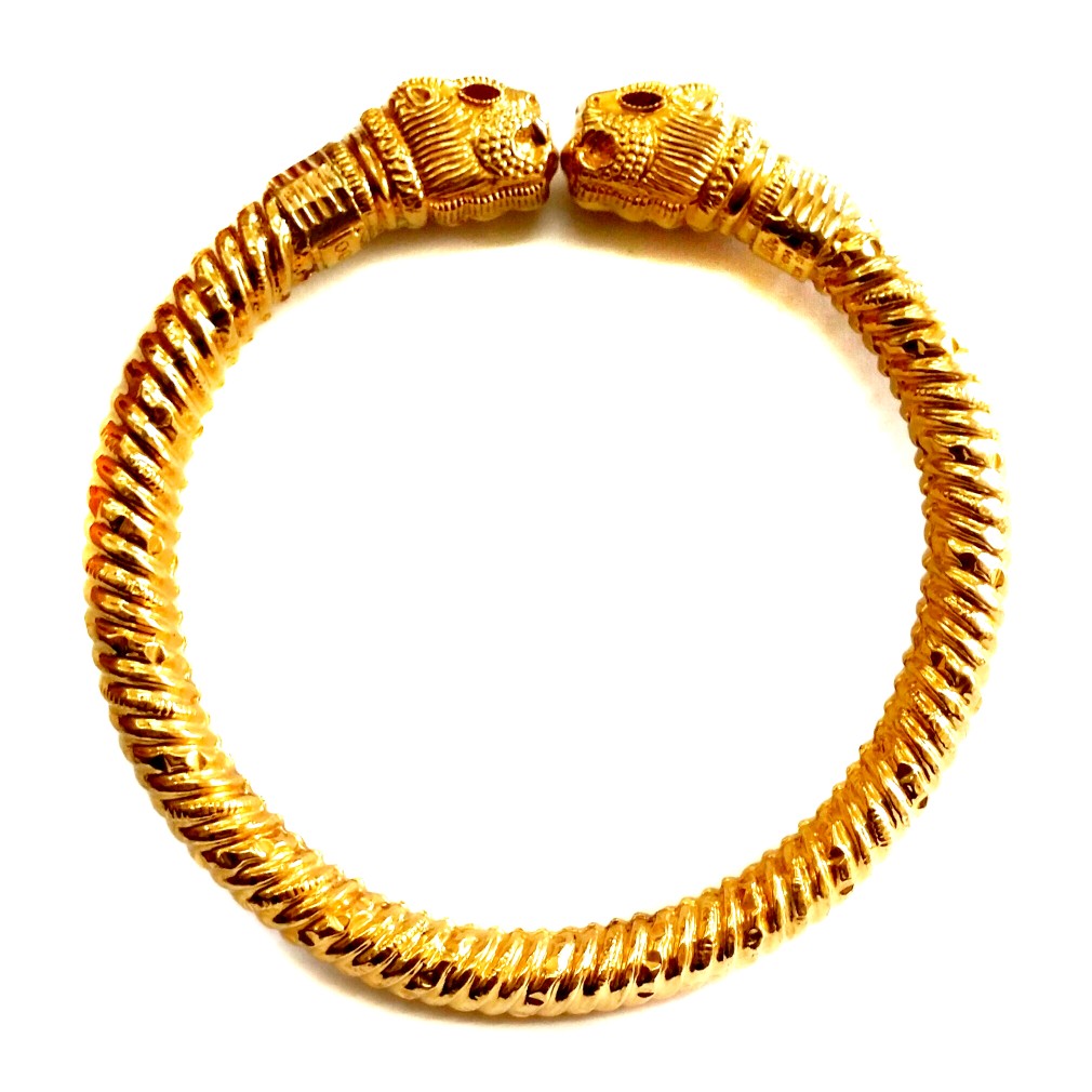 22k Gold Vaghmora copper kada Bangles MGA - GK052