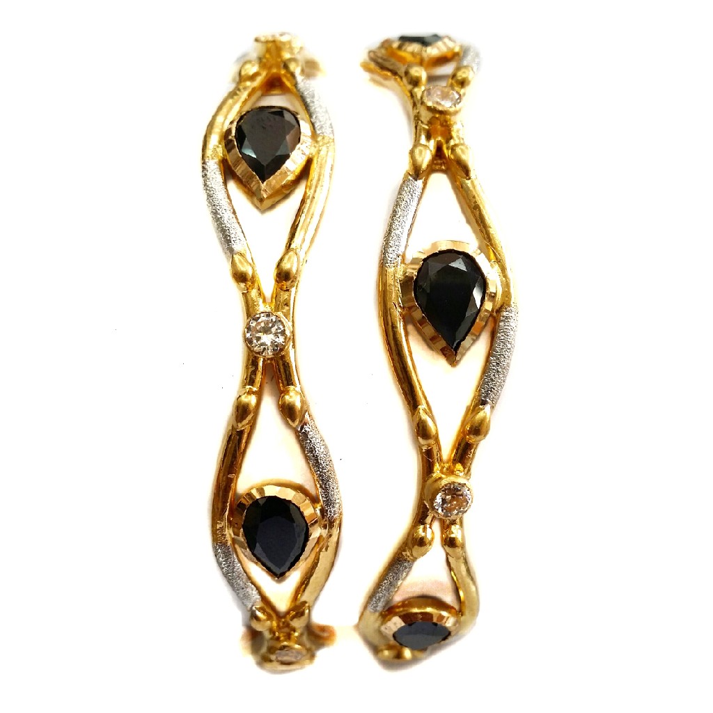 916 black stone designer Kadli Bangles MGA - GK044