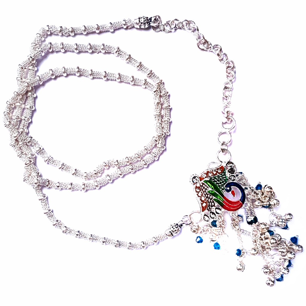 Meenakari peacock round chain kamarband mga - jus0050