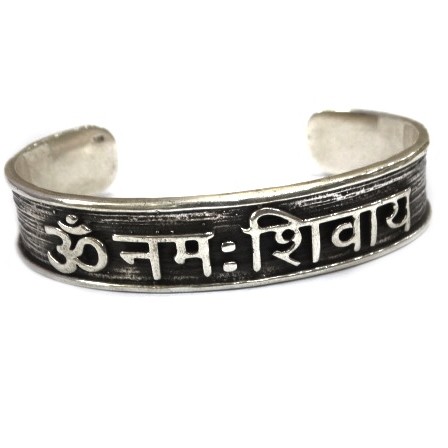 925 sterling silver gents om kada bracelet mga - brs0227