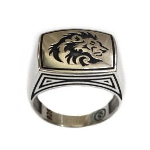 925 Sterling Silver Lion Ring MGA - GRS0630
