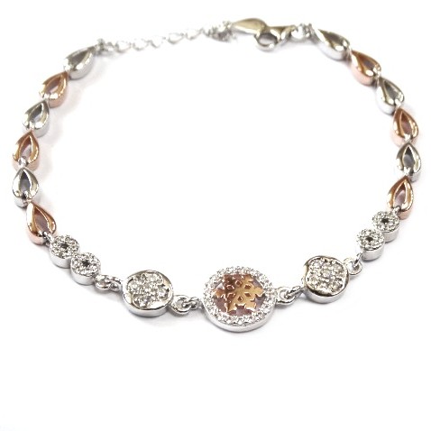 925 Sterling Silver Fancy Bracelet MGA - BRS0423