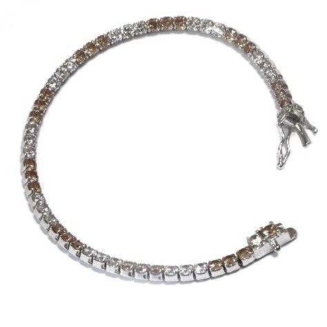 925 Sterling Silver Colour Stone Bracelet MGA - BRS0316
