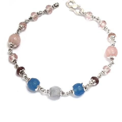 925 sterling silver pearl bracelet mga - brs0037