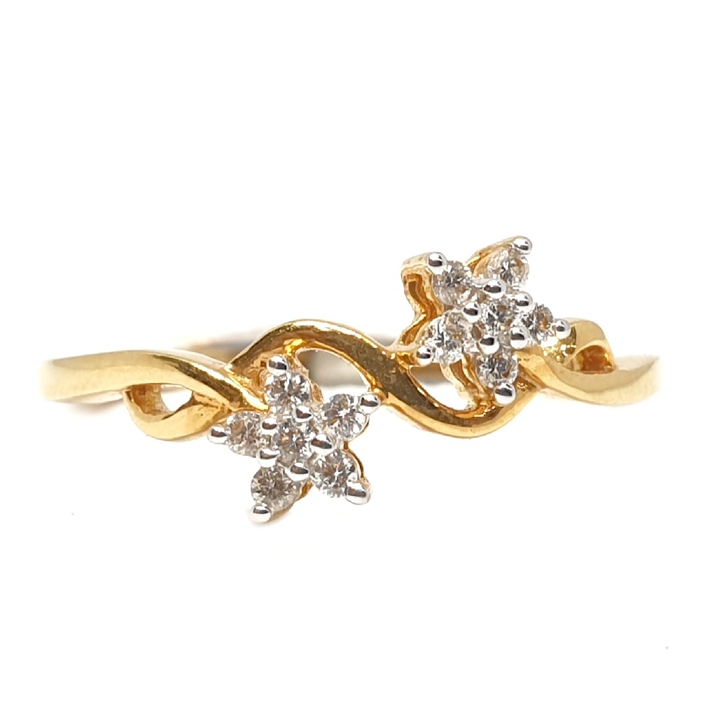 18k gold real diamond ring mga - rdr0047