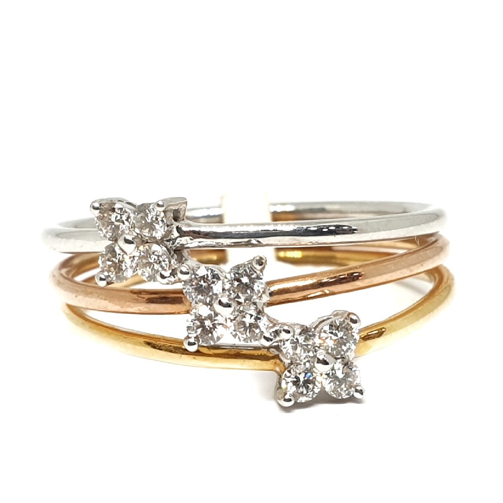 18k white gold rose gold yellow gold ring mga - rdr0043