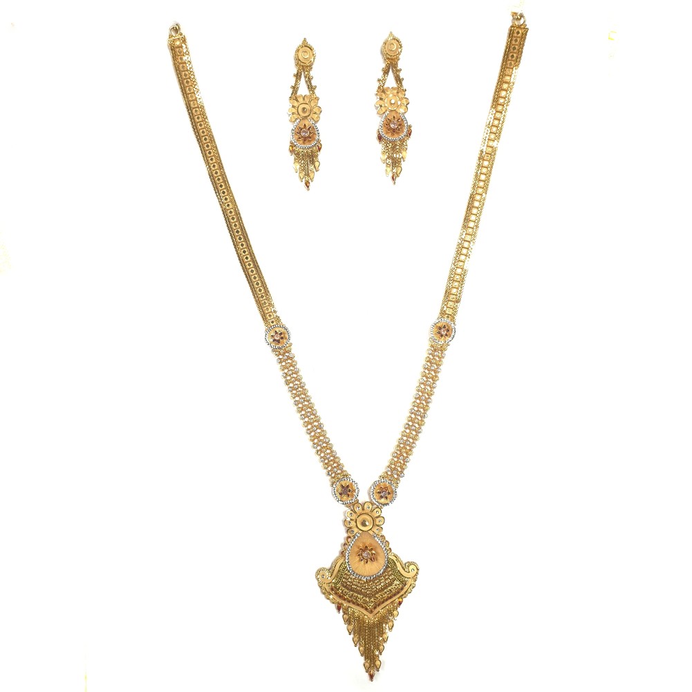 1 gram gold forming necklace set mga - gf0014